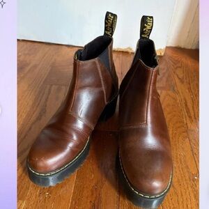 Dr. Martens Brown Leather Rometty Boots 8.5